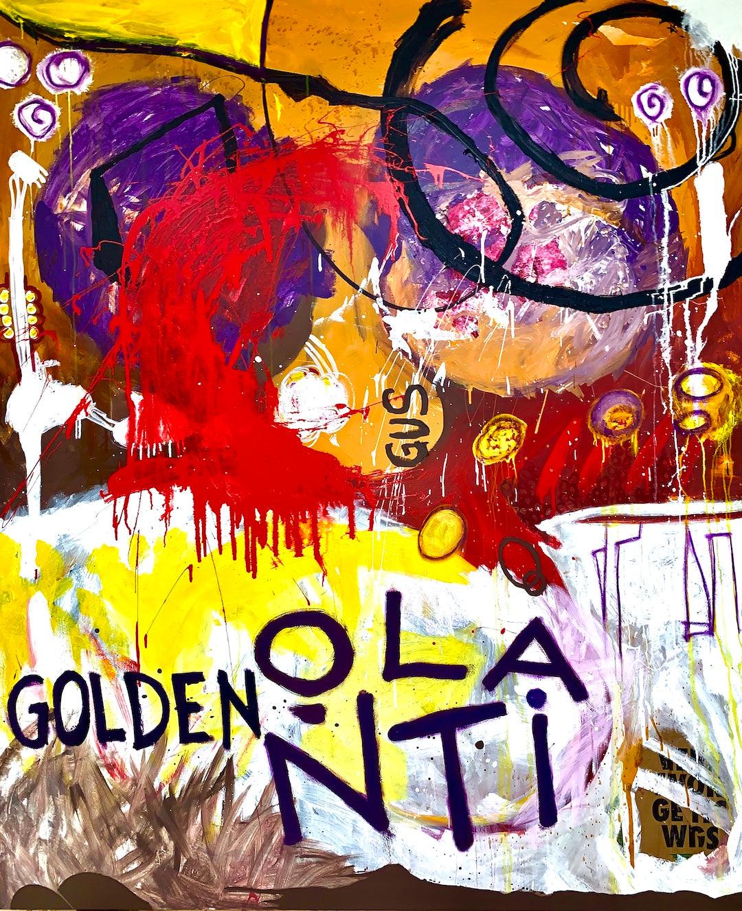 Golden Ọla Nti - 60”x72"